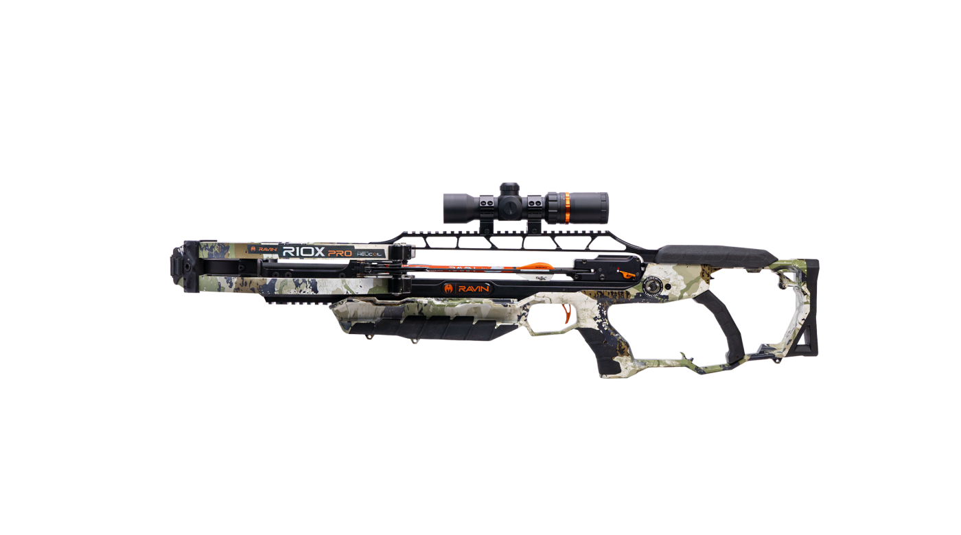 Ravin R10X Pro XK7 opposite-side profile showing stock geometry and rail structure