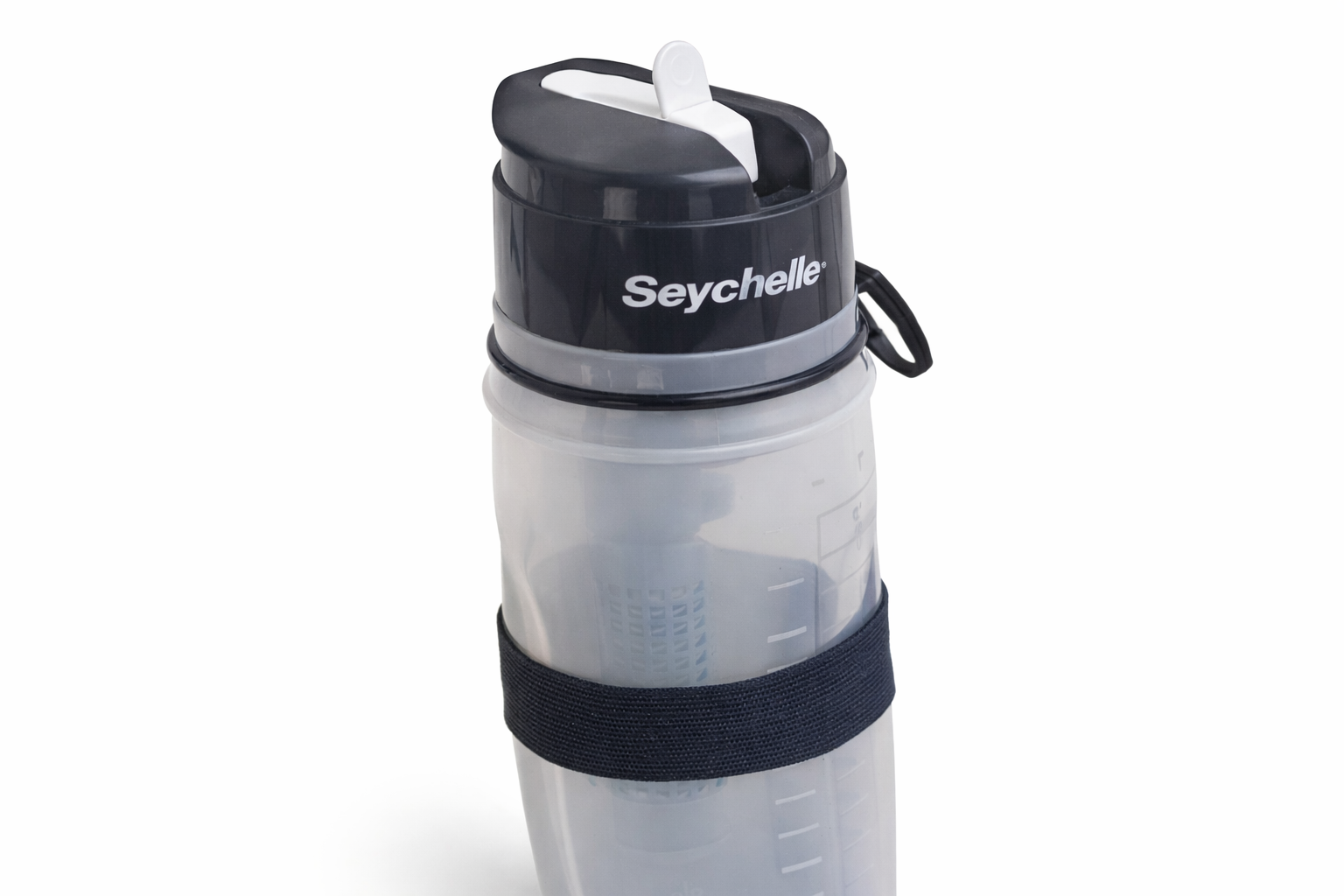 Water filtration bottle included with ReadyWise 2-day backpack kit close-up