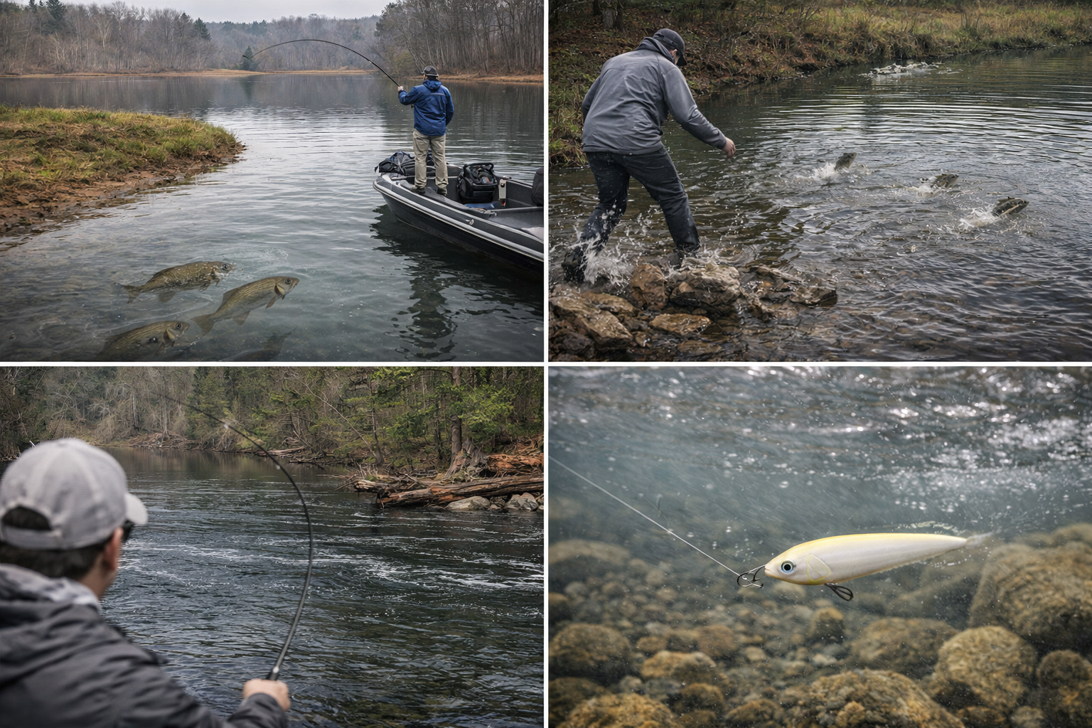 common spring bass fishing mistakes collage