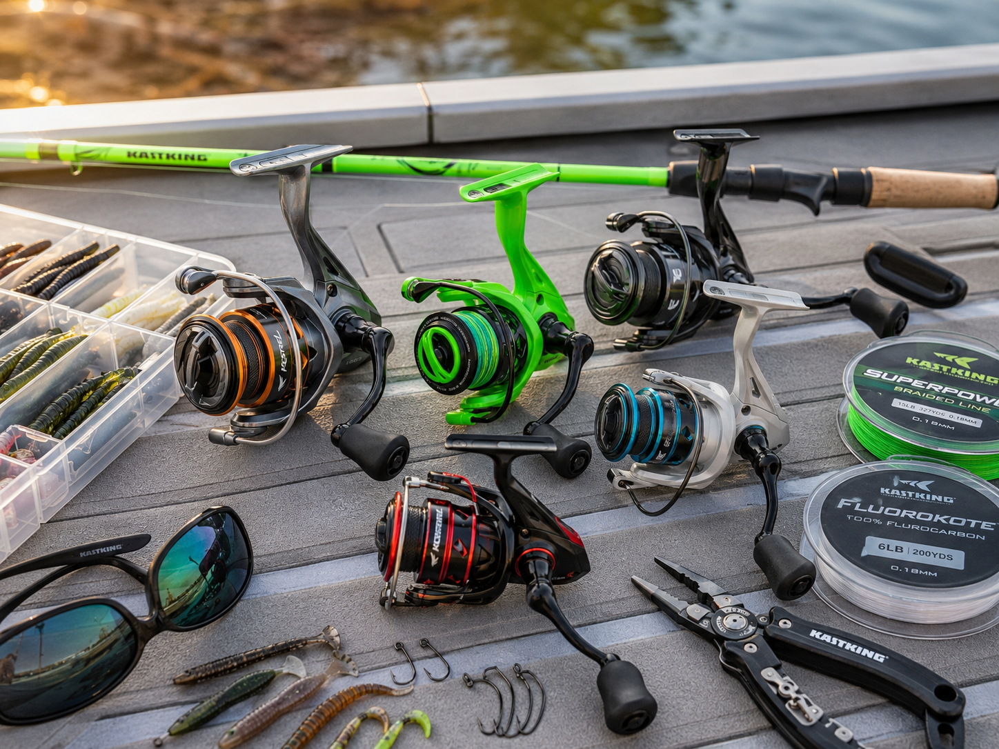 Best KastKing reels for bass fishing spinning reels with finesse tackle and soft plastics