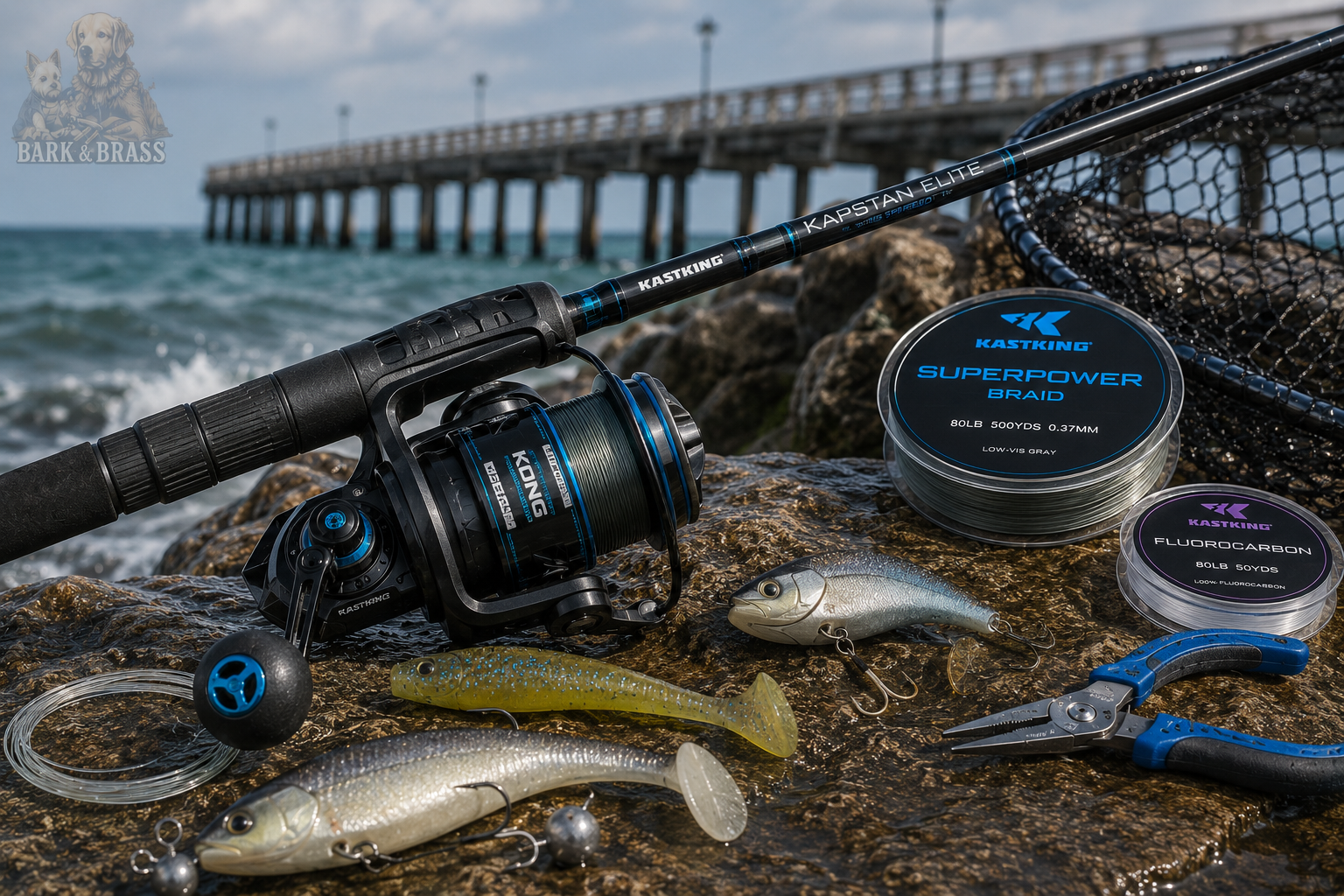 best KastKing rod and reel combos Kapstan Elite Kong saltwater spinning setup