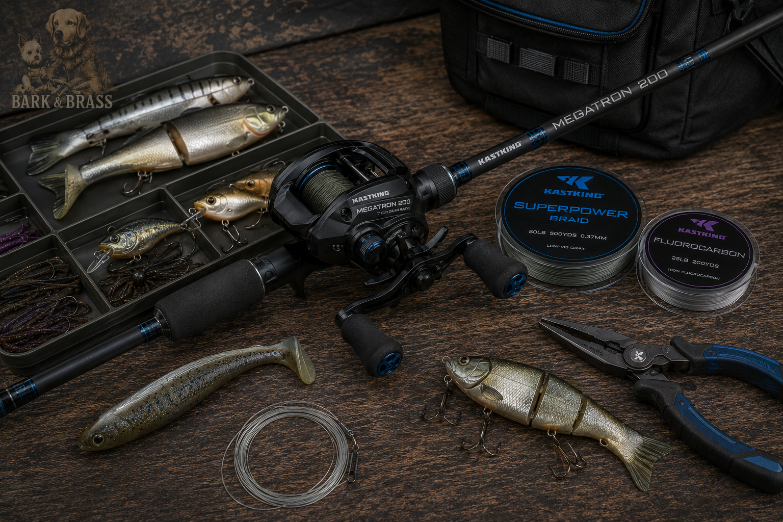 best KastKing rod and reel combos Kong and Megatron 200 baitcaster for big baits