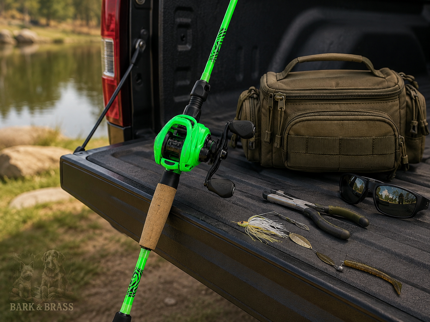 best KastKing rod and reel combos Zephyr Dual-tip baitcaster for pond bass fishing